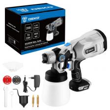 Краскопульт аккумуляторный DEKO SG20DK Max, 20В, 800 мл, цена за 1 шт.