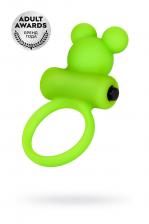Виброкольцо на пенис A-Toys by TOYFA Chio, силикон, зеленое, 8,1 см, ? 3,1 см