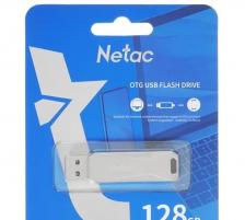 Флешка Netac U782С 128 Гб Silver