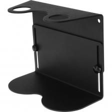 Антивандальный держатель EMBODIMENT для диспенсеров и дозаторов мыла - это, в первую очередь, функциональный предмет, способный правильно организовать пространство и оптимизировать использование каждого сантиметра свободной площади. Позволит легко и удобно расположить флаконы и любые бутылки, став идеальным местом хранения на кухне, в ванной, специализированных помещениях ЛПУ любого профиля, требующих соблюдения особого режима чистоты рук обслуживающего медперсонала, детских учреждениях, предприятиях пищевой промышленности, кафе, ресторанах, местах общественного пользования, в быту. Имеет проработанную антивандальную, а также регулируемую конструкцию и два отверстия для горлышка дозатора диаметром 29 мм, благодаря которым можно разместить все типы флаконов, бутылочек и емкостей. Вмещает все виды баллончиков от 200 мл до 500 мл (200; 250; 300; 350 и 500 мл) в которые вы сможете залить необходимые для вас жидкости. Выполнен в стиле лофт из антикоррозийной стали с нанесением приятного на ощупь – черного муарового слоя порошковой краски, которая гарантирует равномерный цвет изделия, а так же устойчивость к механическим повреждениям. Изготовлен из экологически чистых и качественных материалов. Усиленная конструкция имеет толщину 2 мм, что позволит использовать держатель долгие годы. Держатель имеет увеличенный срок службы - 50 лет. Комплект оснащен необходимым для монтажа крепежом с заглушками, которые позволяют скрыть винты в цвет изделия.