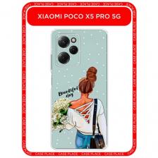 Чехол на Xiaomi Poco X5 Pro 5G / Сяоми Поко X5 Про 5G с принтом Beautiful day