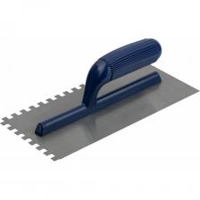 Зубчатая гладилка Управдом нержавеющая, с деревянной ручкой, 280x130 мм 4100001478 предназначена для нанесения и распределения по поверхности штукатурных смесей и клеевых растворов. Полотно выполнено из качественной нержавеющей стали. Материал отличается надежностью и долговечностью. Эргономичная рукоятка обеспечивает комфортную эксплуатацию. Внимание! Изображение товара может отличаться от реального! Смотрите таблицу с техническими характеристиками!