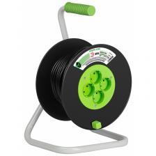 KAT-2x1.5-40m Удлинитель силовой ЭРА GREEN LINE KAT-2x1.5-40m Greenline на катушке пластик 4 розетки без заземления 40м ПВС 2x1.5мм2, цена за 1 шт