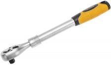 Ключ KRANZ KR-12-8411 телескопический трещоточный 1/2, 330-460мм, CrV, двухкомпонентная рукоятка