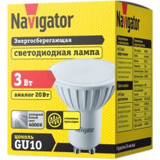 Светодиодная лампа GU10 Navigator 94 128 NLL-PAR16-3-230-4K-GU10, цена за 1 шт.