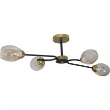 Светильники серии «Юна» — это элегантные и функциональные осветительные приборы, которые впишутся в любой современный интерьер. Оригинальная форма конструкции придаст оригинальность интерьеру. Серия представлена в разных вариантах: люстры с 4 или 6 лампами, настольные лампы и настенные бра, что поможет гармонично наполнить интерьер жилой комнаты, спальни, кабинета или гостиной. Материалы изготовления: металл и стекло. В качестве источников света используются лампы накаливания мощностью до 60 Вт с цоколем E14 и светодиодные лампы.   Крепления подходят для всех видов потолков: бетонных, гипсокартонных, натяжных и деревянных.