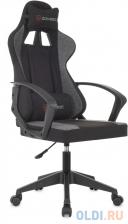 Кресло игровое Zombie Carry черный/серый с подголов. крестов. пластик пластик черный