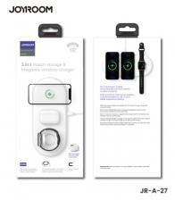 Беспроводное зарядное устройство Joyroom JR-A27 3in1 для смартфона/Watch/AirPods 20W/2A (белый)