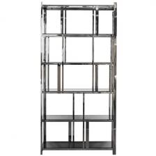 Стеллаж Garda Decor 13RXSH3052-SILVER (Хром/Хром,Черный)