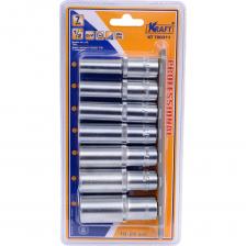 Набор торцевых головок Набор головок торцевых удлиненных (7 шт; 1/2" Dr; 10-22 мм) KRAFT KT 700311