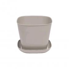 Кашпо Violet квадратное 7.3 л с поддоном набор 3 шт агат N-3873/3-09