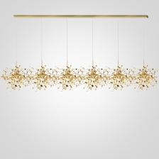 Подвесной Светильник Tezani Argent Suspension Linear Gold 6L 210
