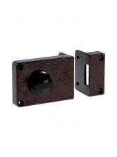 Замок дверной LOCKLAND, накладной, 100x70x55 мм, коричневый