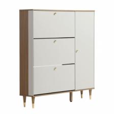 Шкаф для обуви Xiaomi LINSY Light Luxury Tipping Shoe Cabinet 1.16 m Walnut/Light Grey (LU2N-A)