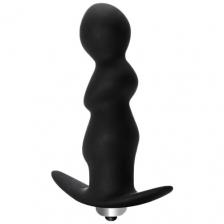Lola games Анальная пробка с вибрацией Spiral Anal Plug 5008 7 см черный 2.6 см 9.5 см 93 г