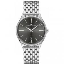Мужские часы Hamilton Jazzmaster Thinline Auto с серым циферблатом из нержавеющей стали H38525181, серый