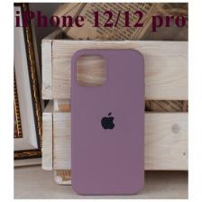 Чехол "ЭКОLАЙН", силикон, ABS-пластик, для iPhone 12 / iPhone 12Pro, противоударный, цвет светло фиолетовый