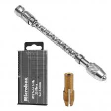 21шт Штифтовые тиски Ручная спиральная дрель Мини-Микро-сверла Набор индексных полуавтоматических сверл