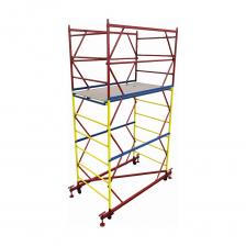 Стальные передвижные вышки – это мобильные и надежные конструкции для выполнения строительных, монтажных и отделочных работ на высоте. Материал: высококачественная сталь с антикоррозийным покрытием. Благодаря прочной стальной конструкции и колесной базе они обеспечивают устойчивость, удобство перемещения и безопасность рабочих. Область применения: Строительство и ремонт – кладка, штукатурка, покраска Монтажные работы – установка кондиционеров, рекламных конструкций Промышленность – обслуживание цехов, складов, коммуникаций События – монтаж сцены, освещения, декораций