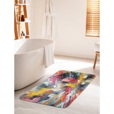 Коврик для ванной противоскользящий станет ярким акцентом для создания домашнего уюта в интерьере вашей ванной комнаты.Половик для ванной, душевой и туалета выполнен из мягкого и приятного материала велсофт (100% полиэстер) с тонкой прослойкой из поролона. Велсофт - мягкий ворс, который обеспечивает комфортное прикосновение при хождении босиком.Основание изделия изготовлено из нетканого материала с антискользящим покрытием, что предотвращает его скольжение по плитке и кафелю.Края прямоугольного коврика надежно обработаны, не распушатся (не деформируется) во время эксплуатации.Быстро высыхает и не теряет своих свойств при длительном контакте с влагой. Аксессуар для ванной мгновенно впитывает влагу, быстро сохнет и не линяет.Универсальное изделие подходит для использования в бассейне, сауне, спальне в качестве прикроватного коврика и как коврик для детей.Уход: стирать при температуре 30-40 градусов, выбирая деликатный режим стирки и отжим не более 800 оборотов. НЕ ОТБЕЛИВАТЬ!В комплект к коврику вы можете подобрать шторку для ванной под брендом JoyArty. Яркость рисунка может отличаться от изображения на сайте. Допустимо отклонение в размерах +- 5 см.
