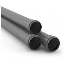 Труба PP-H с раструбом серая BASE Дн 110х2,7 б/нап L=2,0м в/к VALFEX 201100200