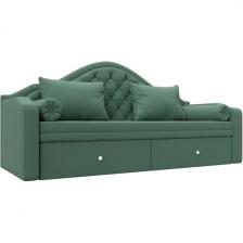 Диван детский прямой Сойер (Зеленый/Рогожка) Лига Диванов арт.123171