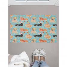 Придверный коврик в прихожую с принтом JOYARTY "собачья вечеринка" 45х75 см door_419850 поможет защитить прихожую от влаги и грязи, принесенной с улицы.Верхняя часть изделия выполнена из плотного искусственного войлока (100% полиэстер), такой материал отличается износостойкостью и легко очищается с помощью щетки или пылесоса.Основание ковра – резиновое покрытие, изготовленное из 100% каучука, благодаря чему ковер не скользит по поверхности пола и защищает его от жидкости и загрязнений.Внимание! В зависимости от цветопередачи экрана монитора яркость рисунка может отличаться от изображения на сайте. Допустимо отклонение в размерах в пределах 1 см.