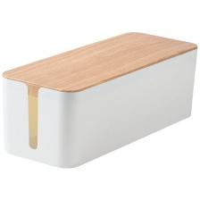 Чистящие средства Cactus Cactus Органайзер белый/бамбук [CS-BOX-WH]