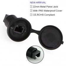 Металлический панельный разъем RJ45 для USB-разъема, 22 мм (гнездо-гнездо A)