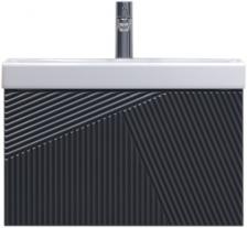 Тумба под раковину без столешницы Velvex Edge 60.1Y подвесная, графит