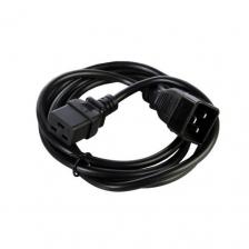 Шнур питания Rem (R-16-Cord-C19-C20-3) C19-C20 проводник.:3x1мм2 3м 220В 16А (упак.:1шт) черный