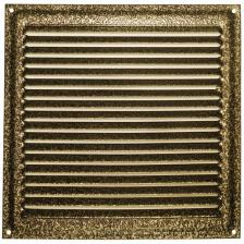 Решетка вентиляционная металлическая 175х175 бронзовый антик
