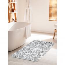 Коврик для ванной противоскользящий на пол 60х100 см станет ярким акцентом для создания домашнего уюта в интерьере вашей ванной комнаты. Большой половик для ванной, душевой и туалета выполнен из мягкого и приятного материала велсофт (100% полиэстер) с тонкой прослойкой из поролона. Велсофт- мягкий ворс, который обеспечивает комфортное прикосновение при хождении босиком. Основание изделия изготовлено из нетканого материала с антискользящим покрытием, что предотвращает его скольжение по плитке и кафелю. Края прямоугольного коврика надежно обработаны, не распушатся (не деформируются) во время эксплуатации. Быстро высыхает и не теряет своих свойств при длительном контакте с влагой. Универсальное изделие подходит для использования в бассейне, сауне, спальне в качестве прикроватного коврика и как коврик для детей. Аксессуар для ванной мгновенно впитывает влагу, быстро сохнет и не линяет. Уход: стирать при температуре 30-40 градусов, выбирая деликатный режим стирки и отжим не более 800 оборотов. НЕ ОТБЕЛИВАТЬ! Декоративная защитная подстилка с фотопринтом подходит для дома и дачи, хороший подарок маме, бабушке, папе, дедушке на День рождения, юбилей и новоселье. В комплект к коврику вы можете подобрать шторку для ванной и корзинку для белья под брендом JoyArty. Яркость рисунка может отличаться от изображения на сайте. Допустимо отклонение в размерах +- 2 см.