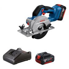 Пила циркулярная (дисковая) аккумуляторная Bosch GKS 18V-51, арт. 06019M3122 (с 2 АКБ и ЗУ)