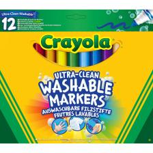 Набор фломастеров CRAYOLA Смываемые фломастеры с широким пером Ultra Clean Broad Line Markers