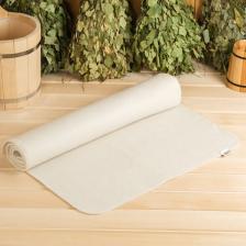 Коврик - лежак для бани и сауны «У королевы недостатков нет», 200x60 см, полиэфир, шерсть