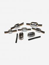 Грузила для рыбалки скользящие Salmo SLADE быстросъемные 6г, набор 4шт, Серебряный