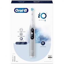 Электрическая зубная щетка Oral-B iO Series 6/iOM6 Grey (с насадками 4 шт)