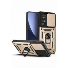 Чехол противоударный для Xiaomi 12 и 12X / Сяоми 12 и 12Х с защитой камеры armors (Золотой)