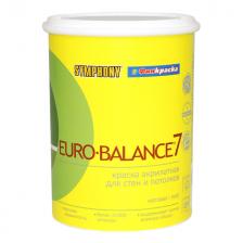 краска в/д SYMPHONY Euro-balance 7 база А матовая 0,9л белая, арт.1100282