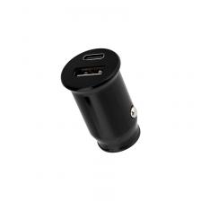 Автомобильное зарядное устройство c двумя портами USB-A+Type-С 12Вт REXANT, цена за 1 шт