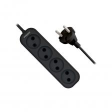 Удлинитель сетевой PROGIX с четырьмя розетками и длиной кабеля 5 метров является практичным решением для бытового использования. Он оснащён розетками типа C1, что делает его совместимым с большинством советских приборов. Кабель с сечением 2х0.75 мм? и напряжением сети 220 В обеспечивает надёжное соединение и безопасную эксплуатацию при номинальной силе тока 10 А. Максимальная нагрузка удлинителя составляет 2200 Вт, что позволяет подключать несколько устройств одновременно без риска перегрузки. Черный цвет корпуса и провода делает его универсальным для любого интерьера. Удлинитель не имеет заземления и выключателя на корпусе, что упрощает его конструкцию и снижает стоимость. Степень защиты IP20 подходит для использования в сухих помещениях.