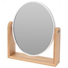 зеркало настольное KOOPMAN 18х21х45см стекло, бамбук, пластик двухсторонее овальное
