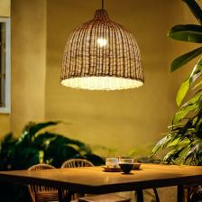 Светильник потолочный из ротанга «Сэнди», 1x120 Вт, Е27, 40x40x50 см