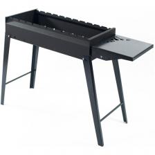 Мангал Дачный Сезон Турист Т-60, 103х38х64 см, сталь, 2 мм, черный