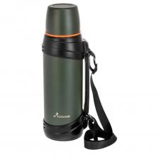 Термос с ручкой T-KD-938-2 оснащен двойными стенками с вакуумной изоляцией, которая позволяет сохранять напитки горячими или холодными длительное время. Отлично сохраняет температуру, свежесть напитка и его оригинальный вкус. Изготовлен из высококачественной нержавеющей стали, с защитным покрытием. Имеет герметичную откидную крышку с кнопкой-предохранителем, которая исключает случайное проливание. Дополнительная теплоизоляция внутри пробки. Вместительная крышка-чашка, дополнительная пластиковая чашка. Удобная ручка и ремешок для переноски.