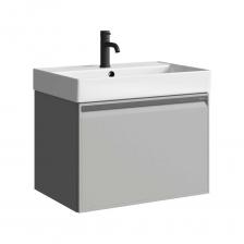 Подвесная тумба AQWELLA Pure 66 см в цвете светло-серый PUR0165ST