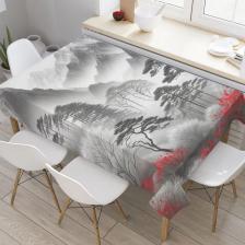 Прямоугольная тканевая скатерть на стол JoyArty с рисунком Японский туман 145 на 180 см tc_sd1034_180x145 предназначена для дома. Изготовлена из прочной и легко моющейся ткани, поэтому защищает поверхность стола от загрязнений и повреждений. Эстетичный дизайн делает скатерть универсальным выбором для любых торжеств и повседневного использования. Простота в уходе и долговечность материалов обеспечивают ее длительное использование.