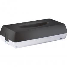 Диспенсер для салфеток Nofer black, пластиковый 04027.N