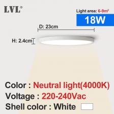 LED потолочный светильник LVL 12/18/24/36 Вт белый 220В